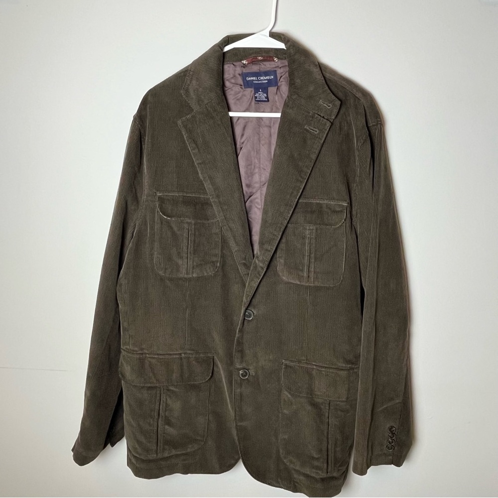Daniel Cremieux Brown Corduroy Sport coat blazer Large - Picture 1 of 11